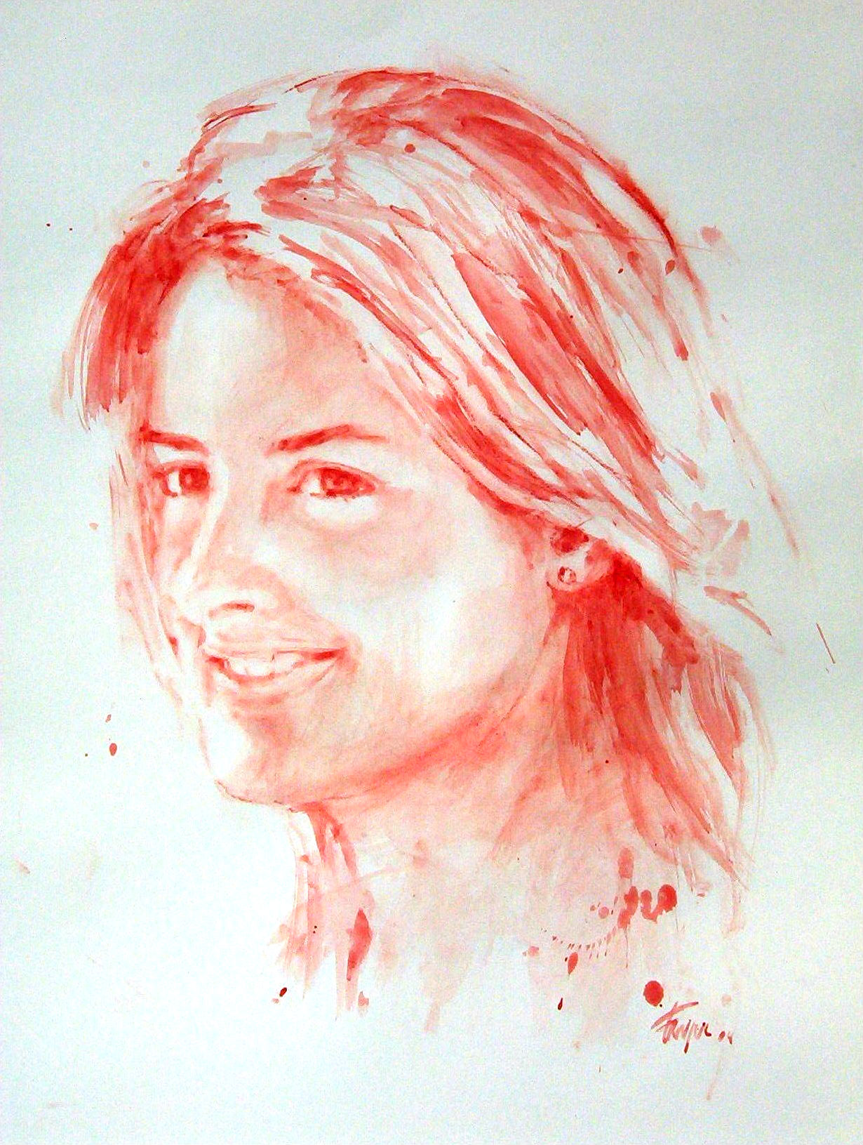 Mixta sobre papel. 80x50 cm. Dibujo de PilarFanjul