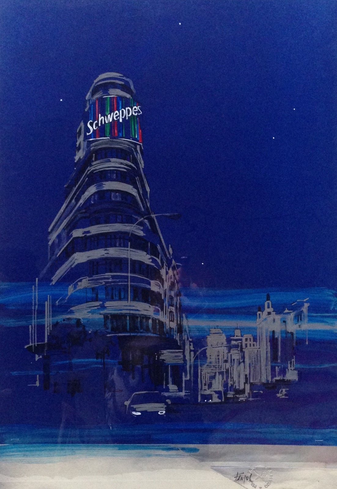 Schweppes. T.mixta / collage 73x50 cm.