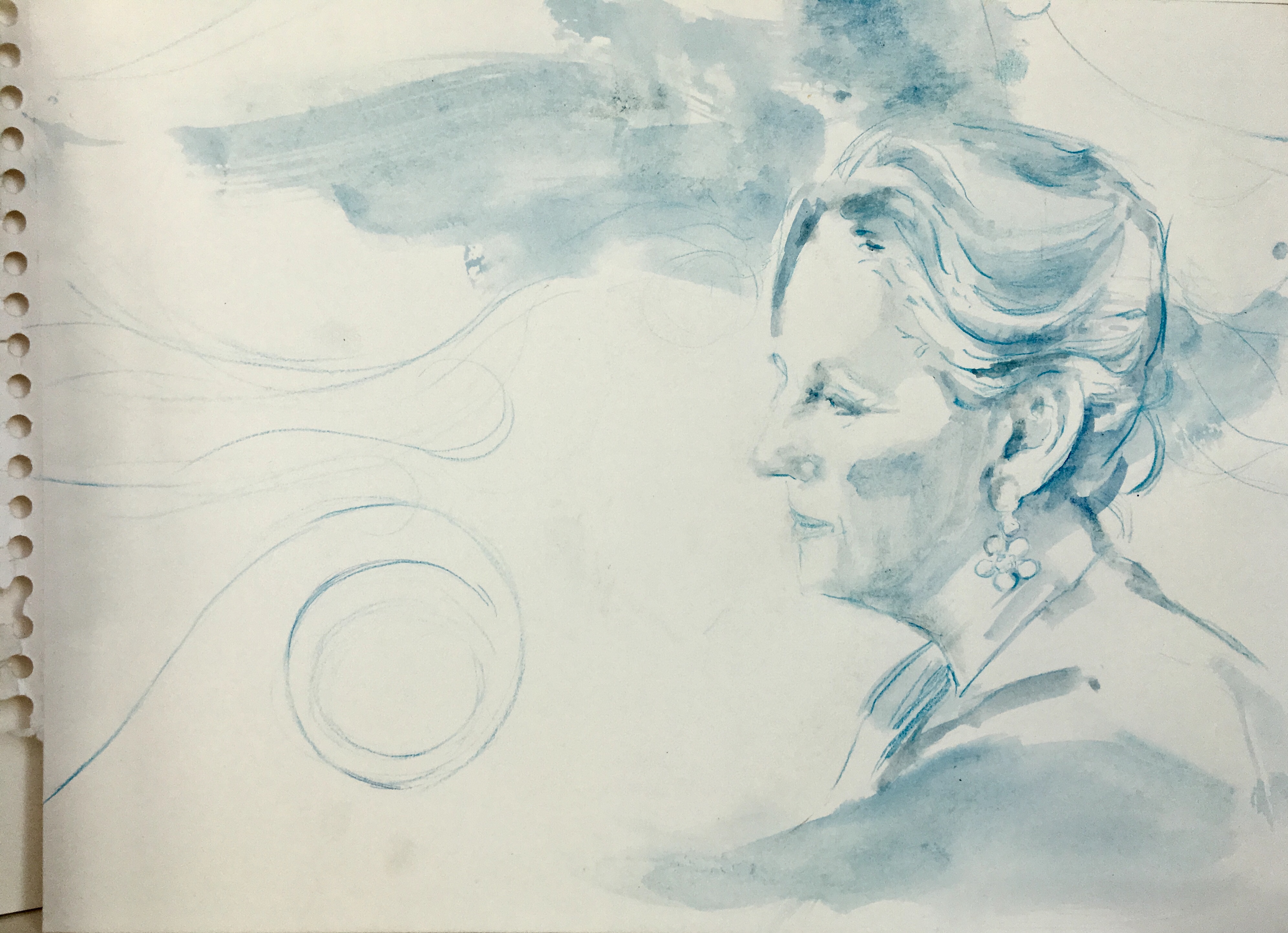 “La belleza está después , aunque te ponga al revés.”Dibujo de Pilar Fanjul