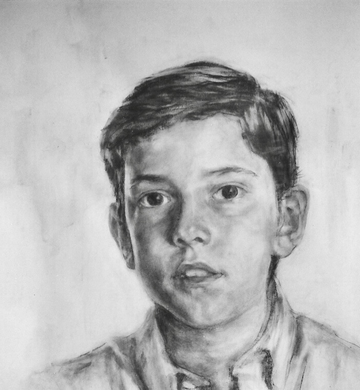 Retrato. Grafito/papel. 70x50 cm. Retrato de Pilar Fanjul.