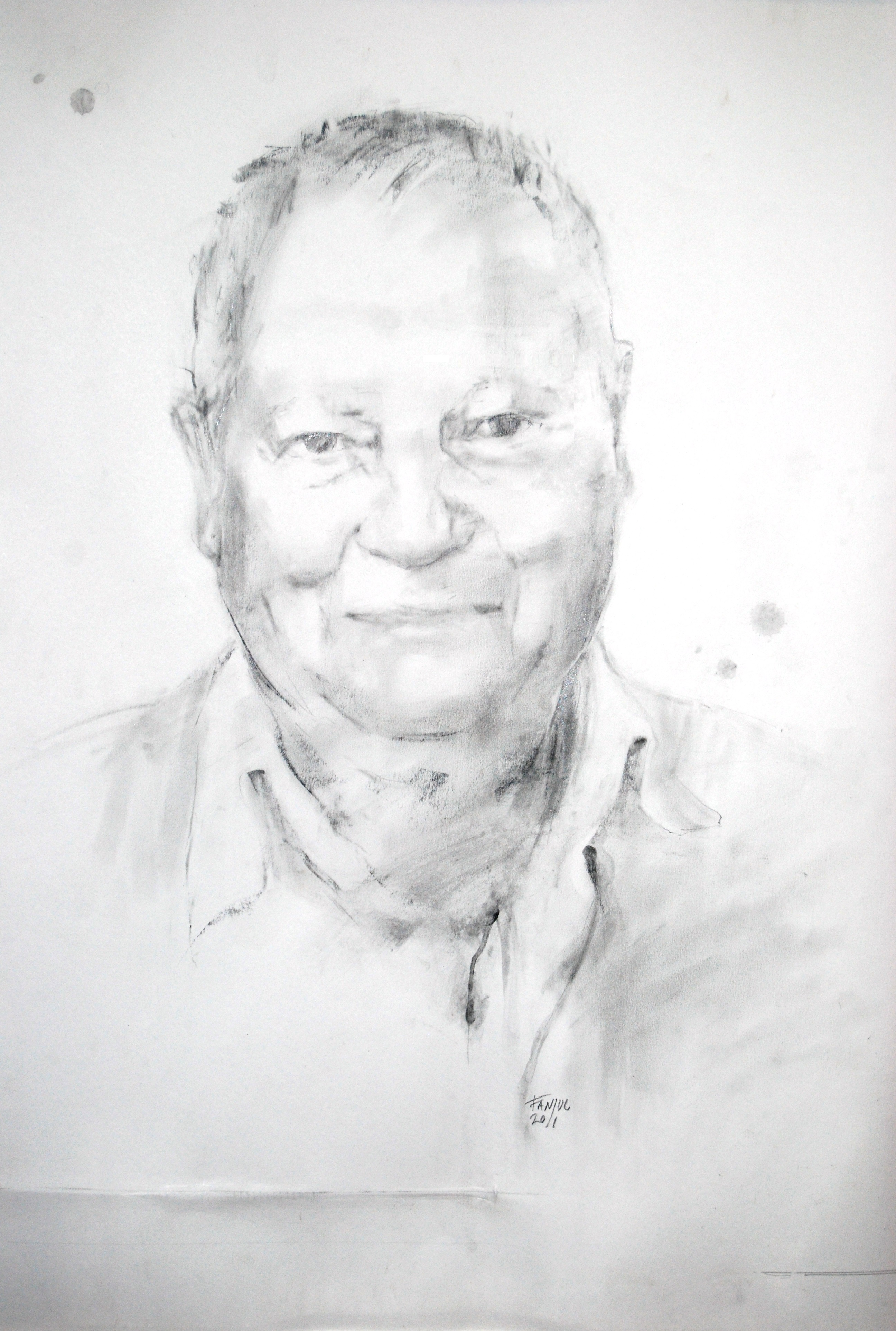 "Armando". Grafito sobre papel. 70x50cm. "Armando". Graphite on paper. Retrato de Pilar Fanjul.