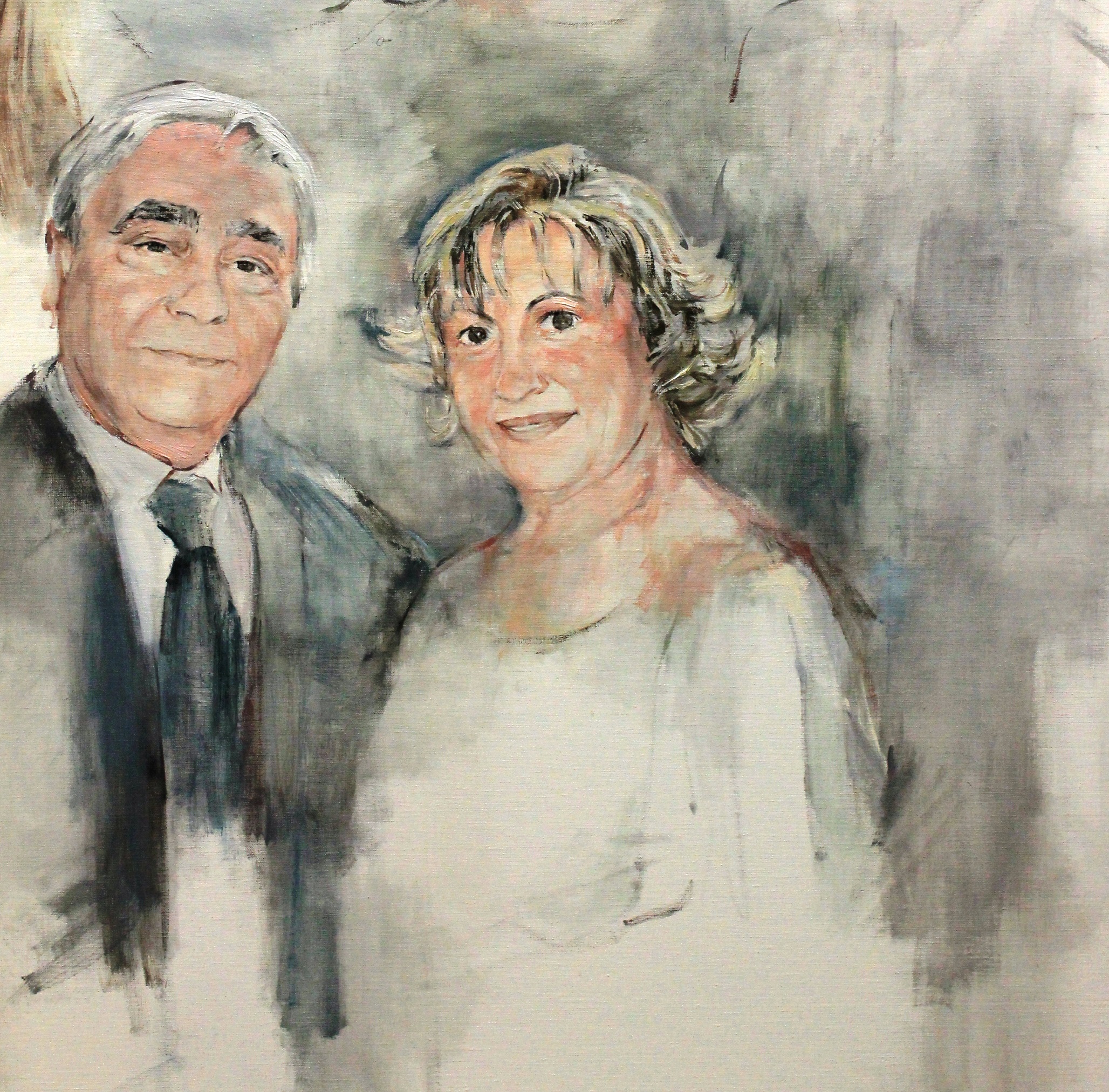 Estudio para retrato. Oleo sobre lienzo. (Detalle). Pintura de Pilar Fanjul.